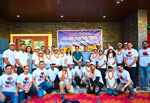 Gulabi Kantha Trek Flagged Off as ‘Trek of the Year 2025’ by Trek The Himalayas and Uttarakhand Tourism