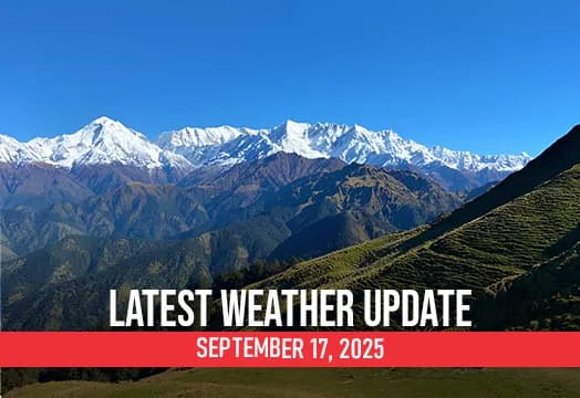 Latest Weather Update for Autumn Treks - September 17, 2025