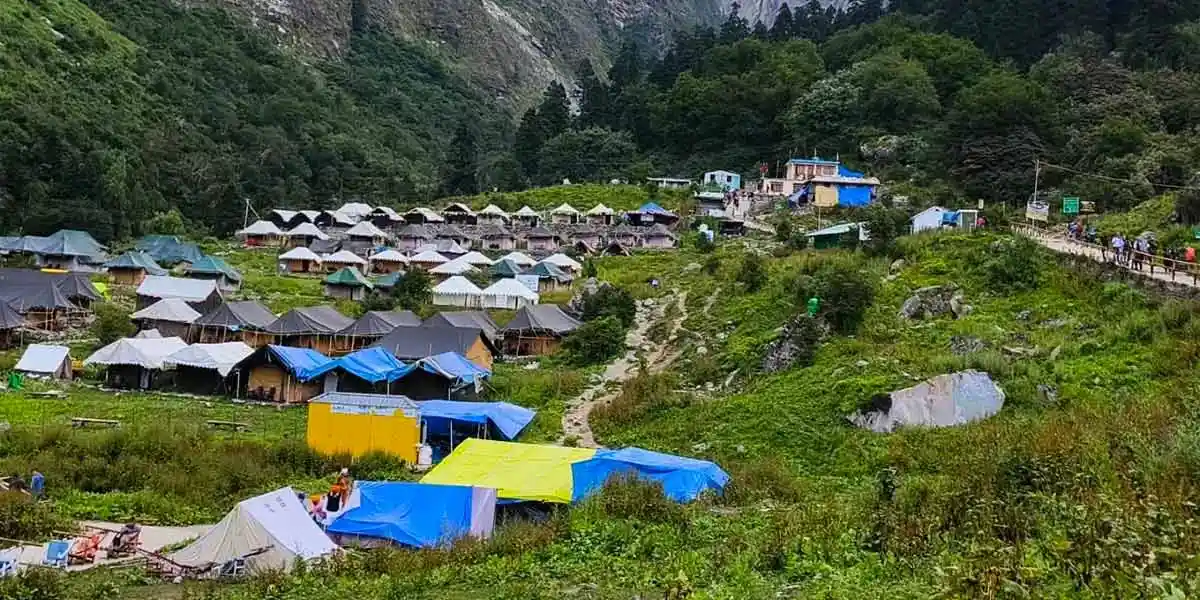 Ghangaria Base Camp
- valley of flowers campsite view