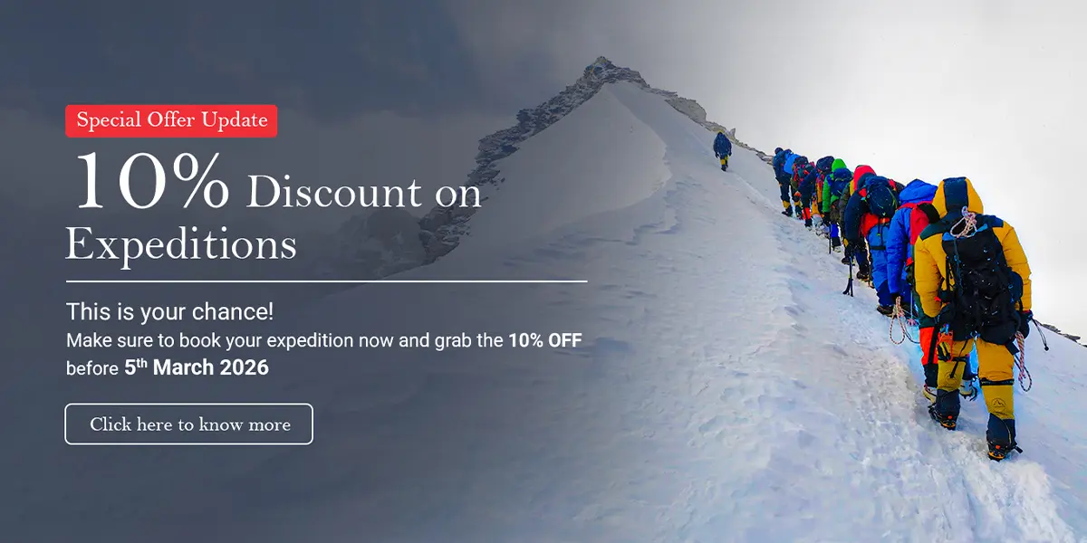 10% Discount on Expeditions
