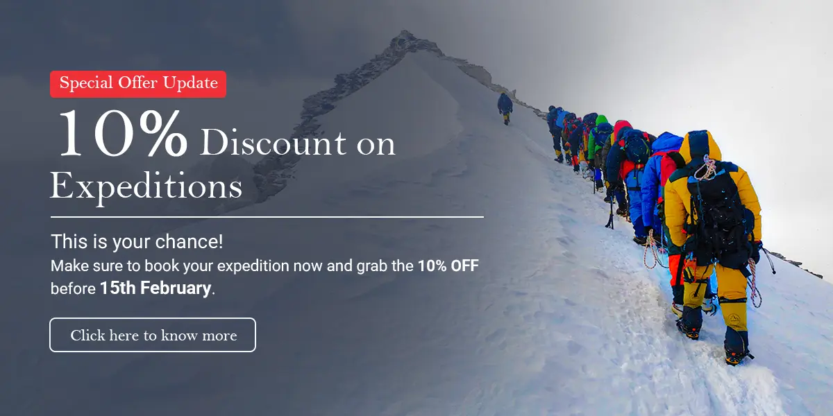 10% Discount on Expeditions