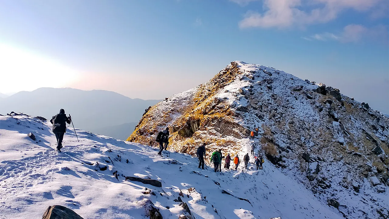 Snowfall at Kuari Pass