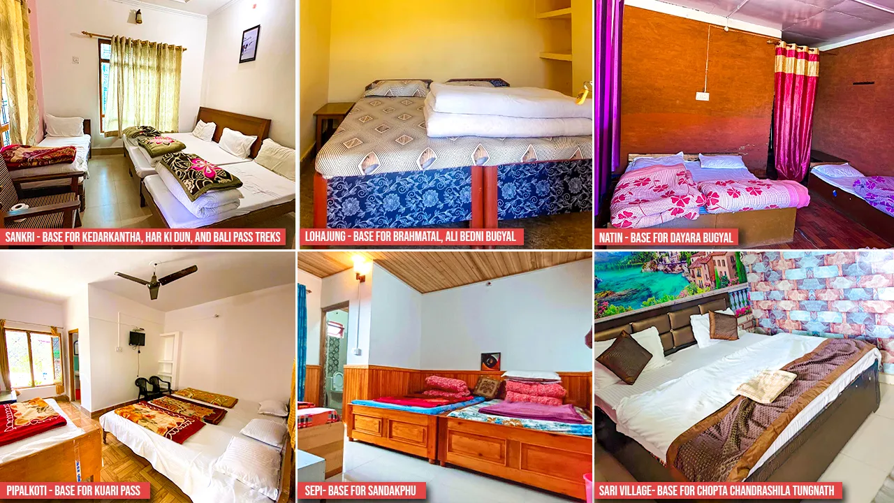 Accommodation provided by the Trek The Himalayas