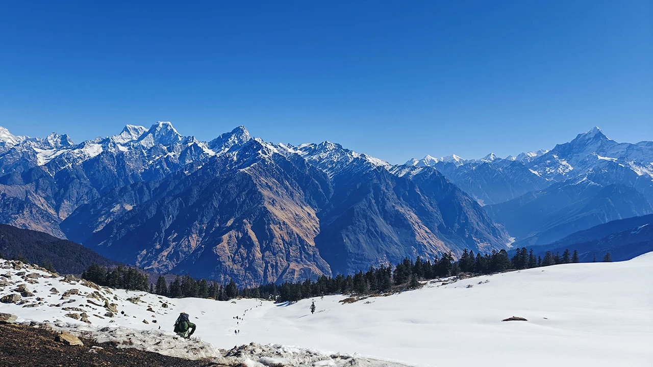 Stunning views of snowy Kuari Pass trail | Trek The Himalayas