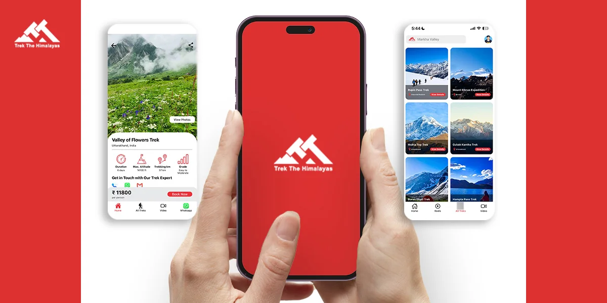 Trek the Himalayas Mobile App, Launching the App, Trek The Himalayas, trek the himalayas app launch