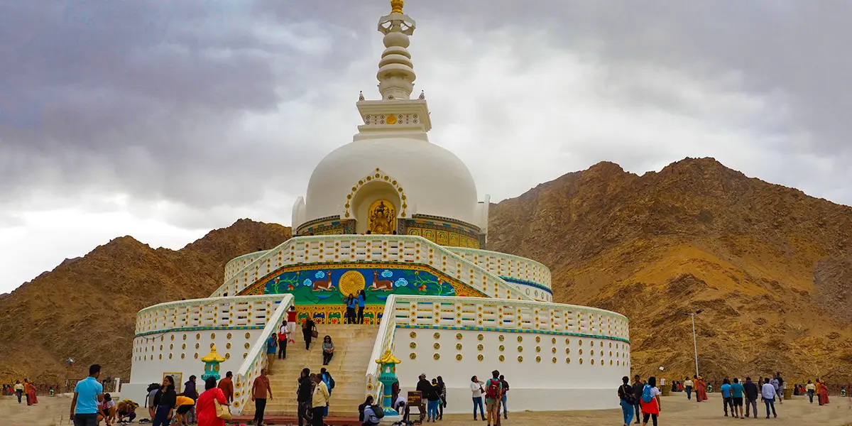 Shanti Stupa - ladakh famous places