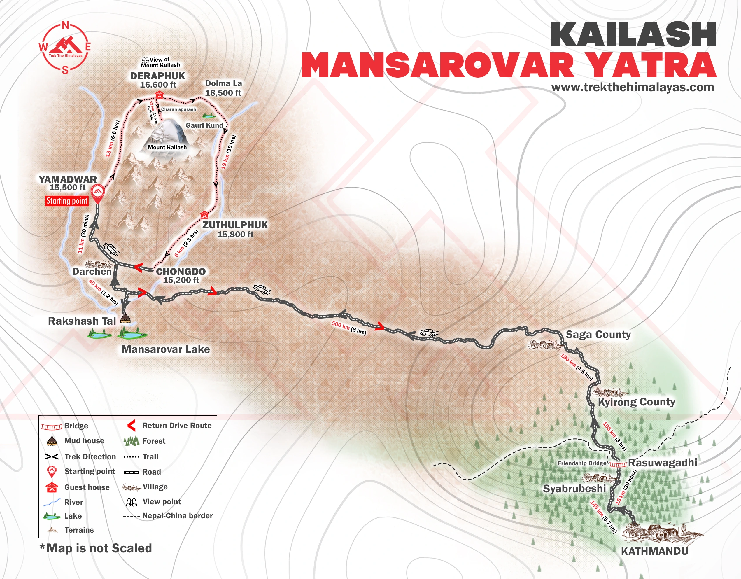 Kailash Mansarovar Yatra  Maps