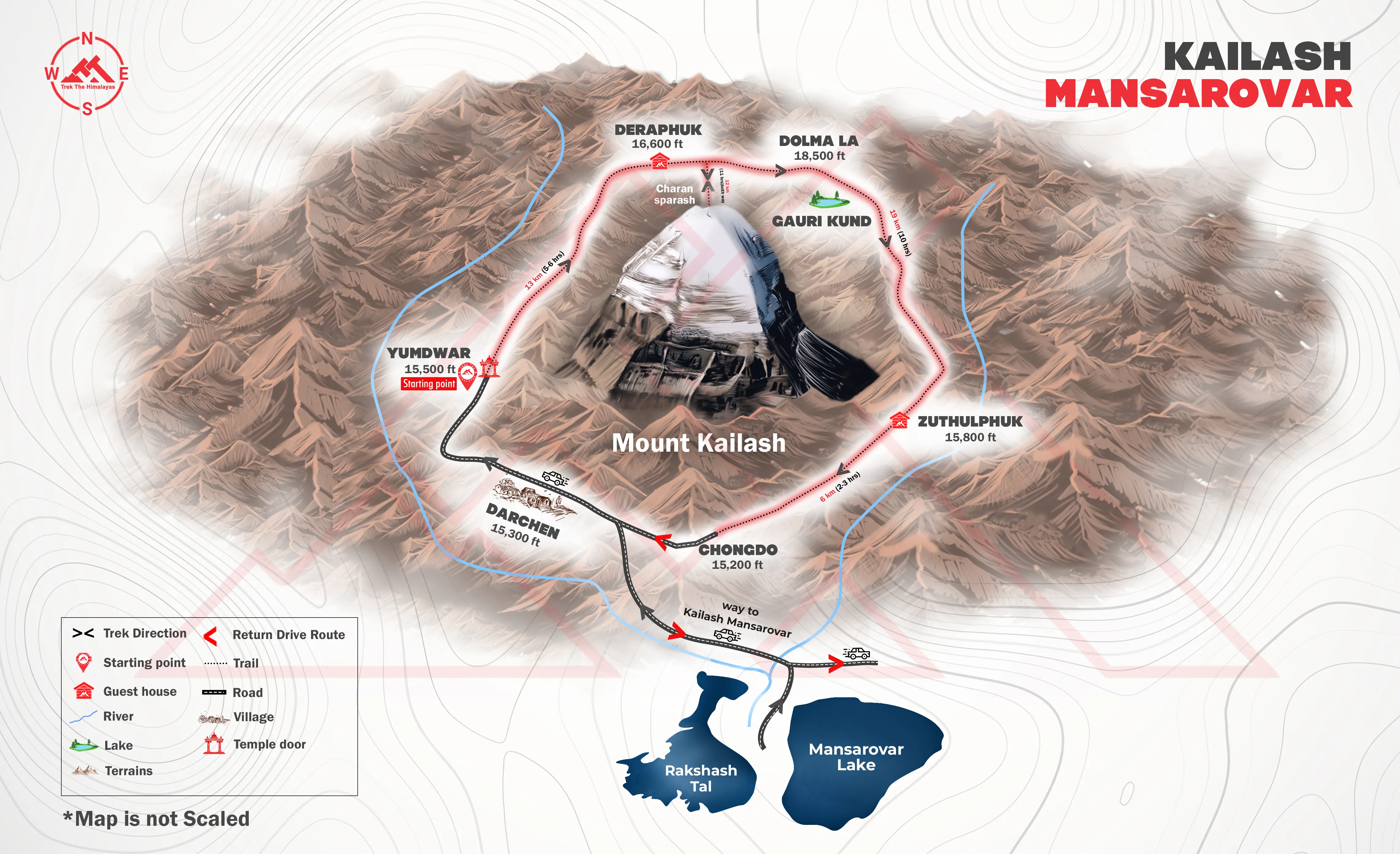 Kailash Mansarovar Yatra  Maps